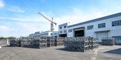 Potain tower crane manufacturing plant exterior